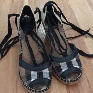 Burberry Lace-Up Espadrilles